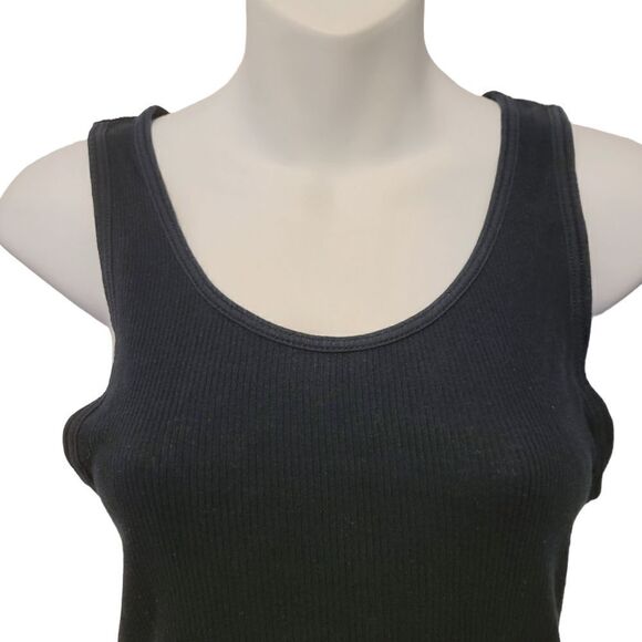 2/$20 Jockey Black 100% Cotton Tank Top Size: Small - Picture 3 of 5